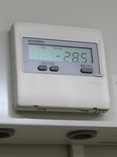 冷凍庫の温度計